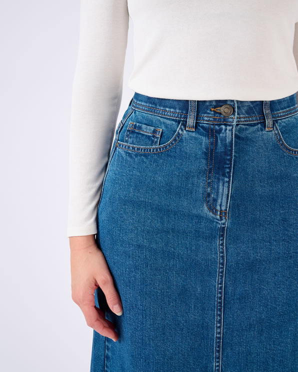 Jupe longue en jean