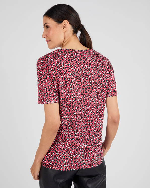 T-shirt maille jersey flammée