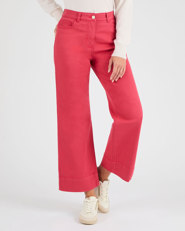Broek met wijde pijpen 7/8e