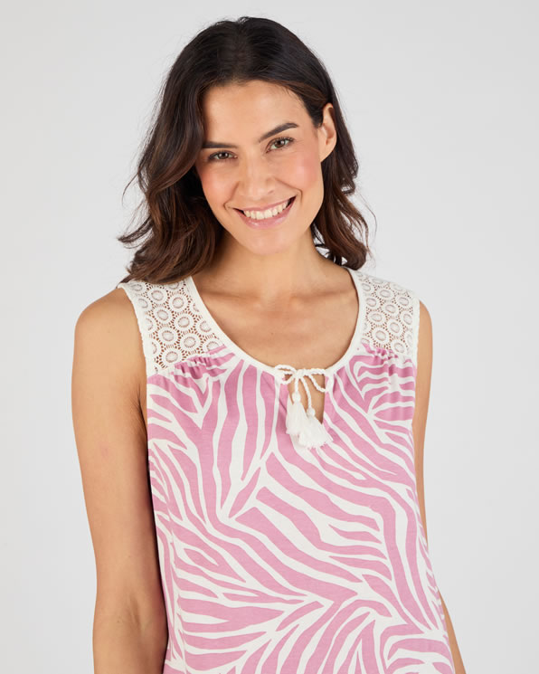 Chemise de nuit en maille jersey pur coton