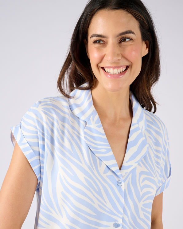 Nachthemd van zuivere viscose