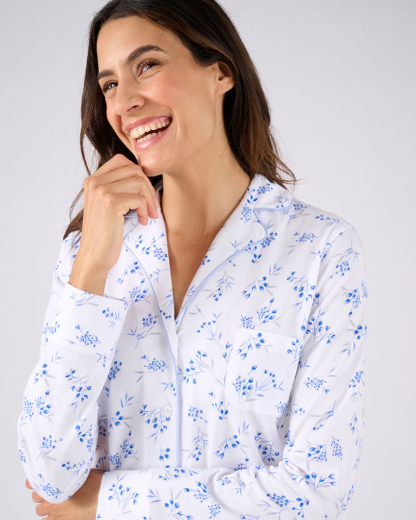 Pyjama van jerseytricot zuiver katoen