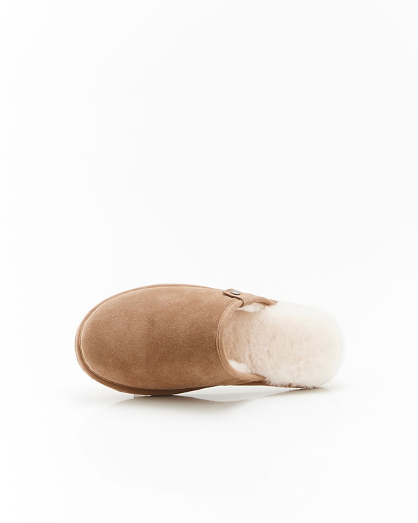 Chaussons Thermolactyl dessus croûte de cuir vachette