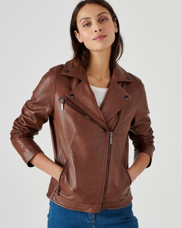 Veste cuir mouton