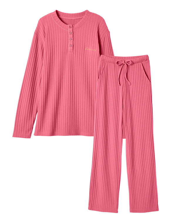 Thermolactyl pyjama van ribtricot