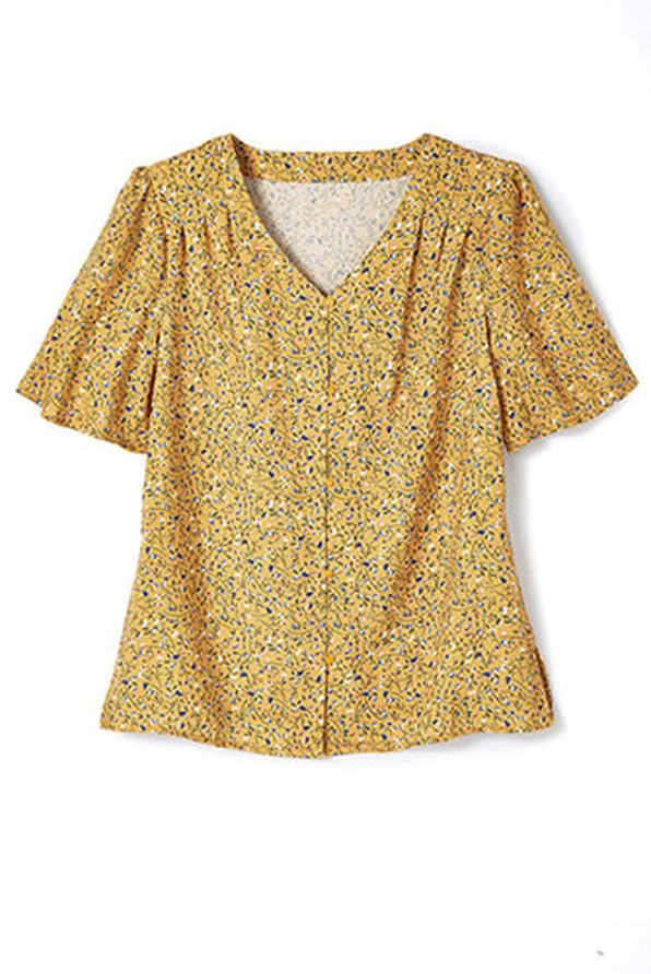 Soepele blouse met bloemenprint