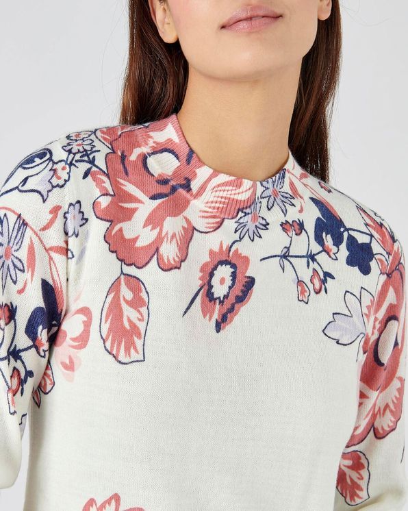 Ultrazachte pull met bloemenprint