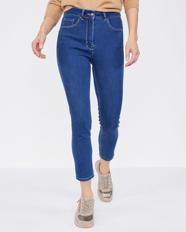 Jeans slim fit 7/8-broek 5 zakken Perfect Fit by Damart