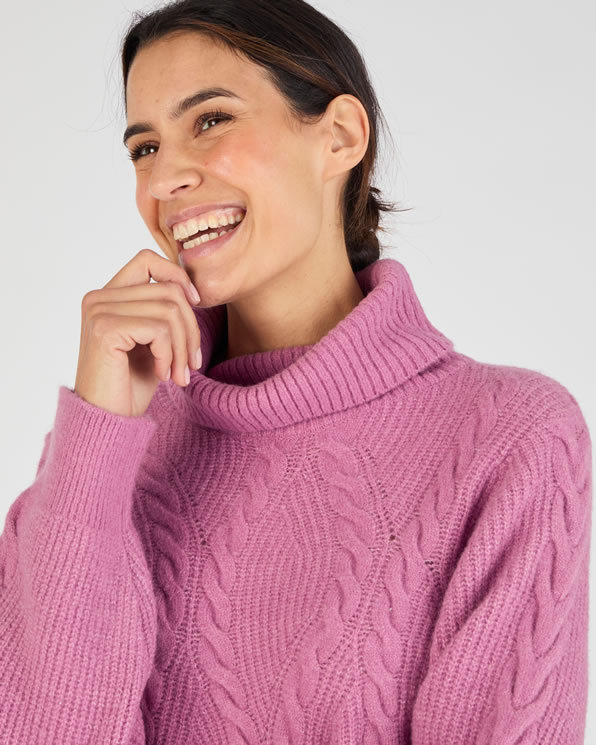 Pull col roulé torsadé Thermolactyl