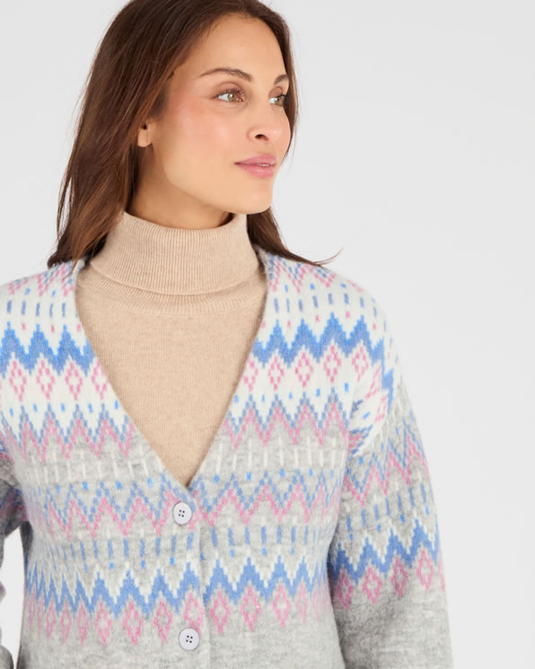 Gilet long jacquard Thermolactyl