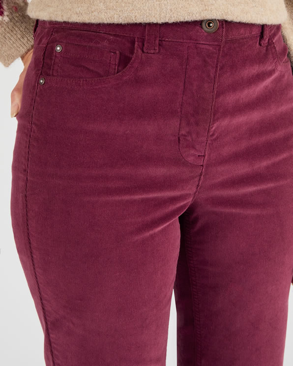 Fluwelen milleraies broek Perfect Fit by Damart