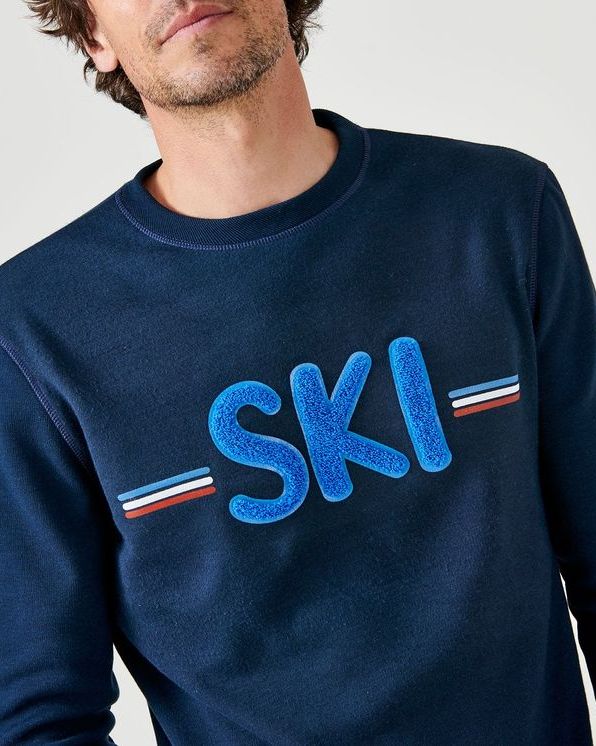 Herensweater SKI in geruwd molton, Thermolactyl®