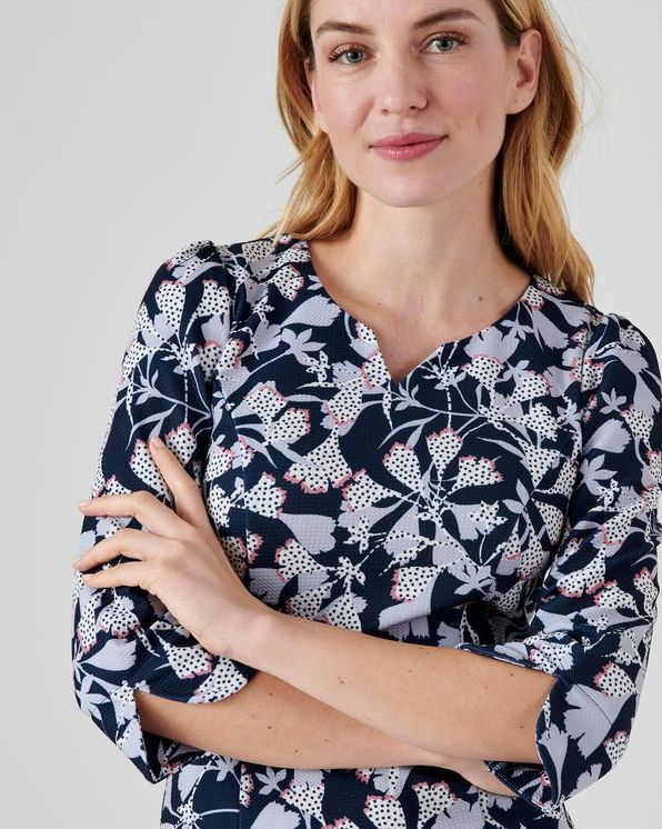 Jurk in bedrukt stretchtricot