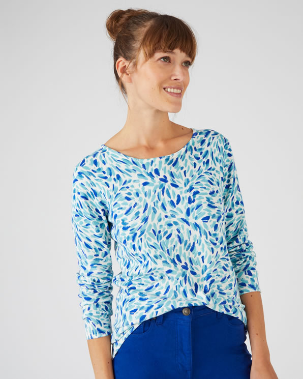 Pull in soepel tricot, effen of gebloemd