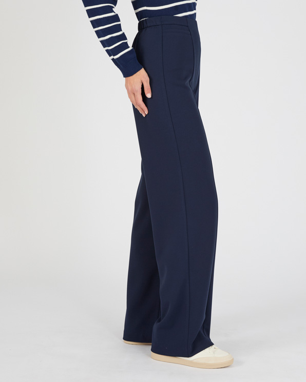 Wijde broek klassiek tricot