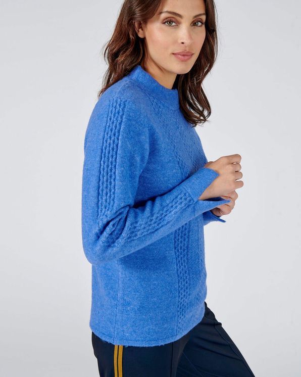 Pull in donzig fantasietricot, gerecycleerde vezels
