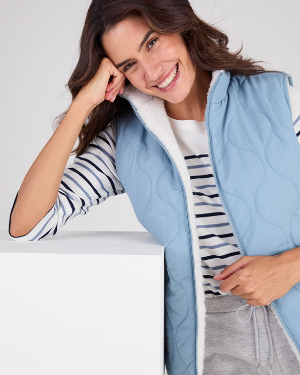 Veste sans manches réversible