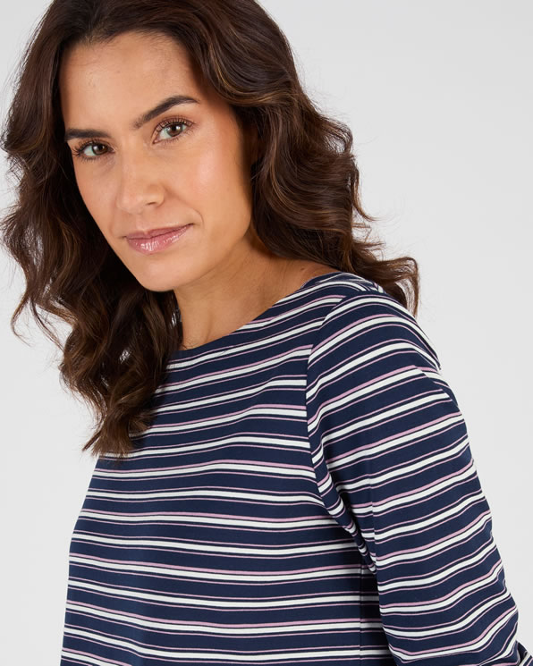 T-shirt boothals met Thermolactyl-label