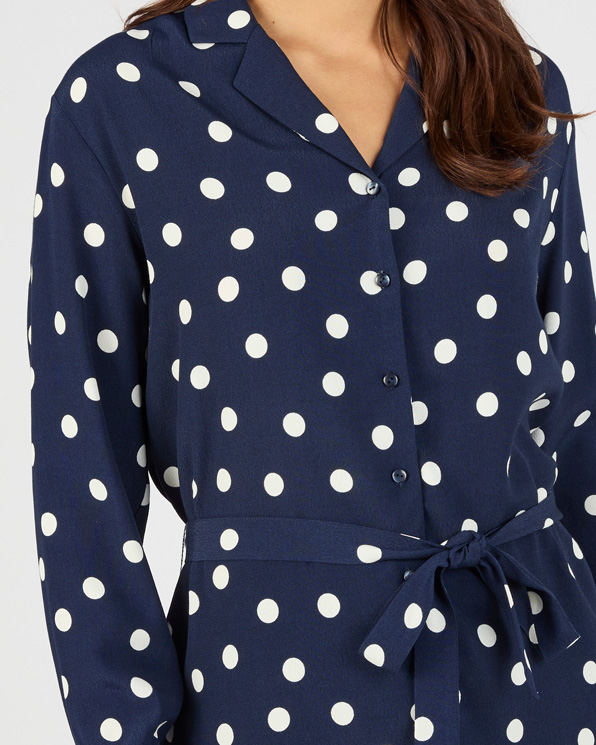 Tunique à pois en pure viscose