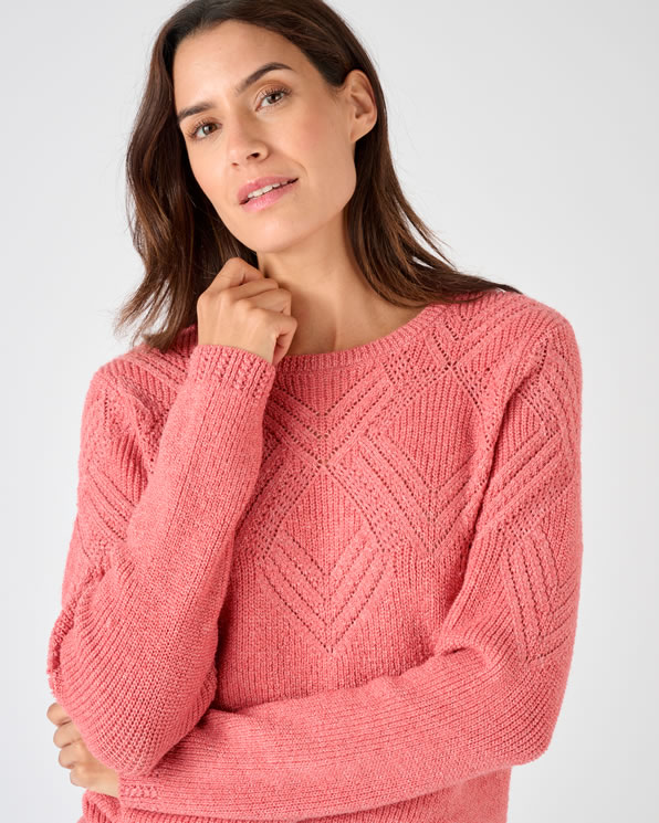 Trui fantasietricot met Thermolactyl-label