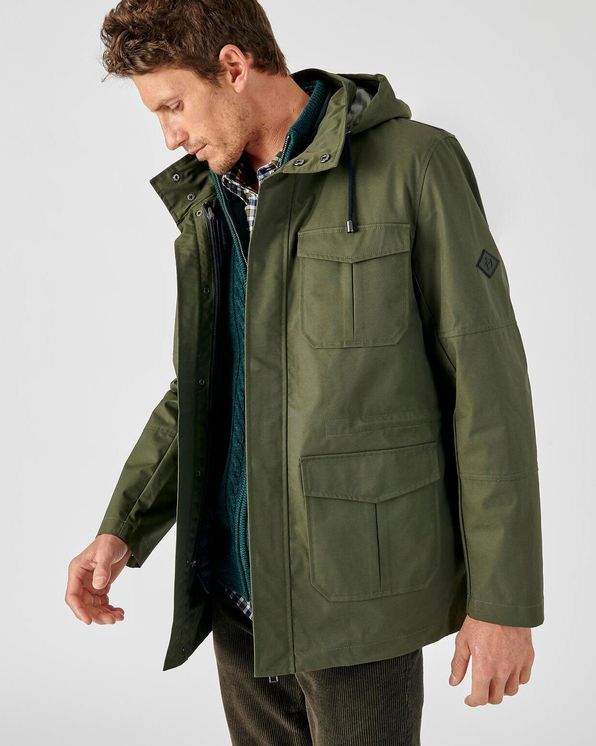 Waterafstotende parka, 3-in-1, uitneembaar vest in Thermolactyl