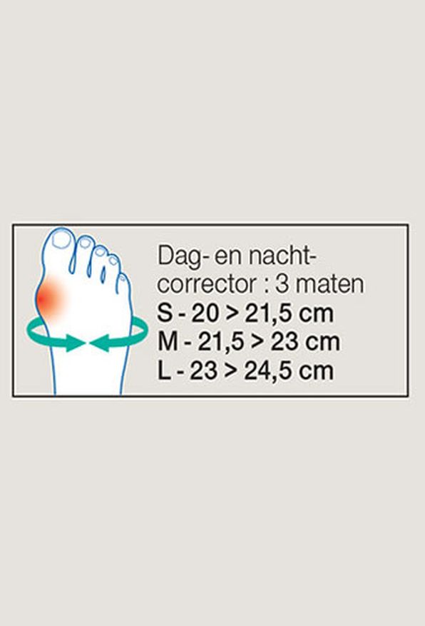 Soepele corrector hallux valgus, overdag Epitact