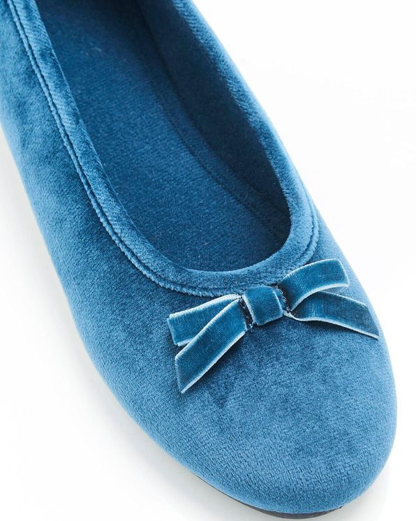 Ballerines aspect velours