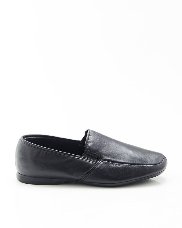 Pantoufles cuir homme