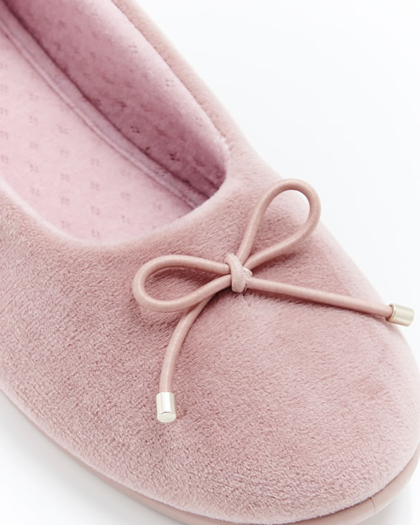 Ballerines compensées en velours