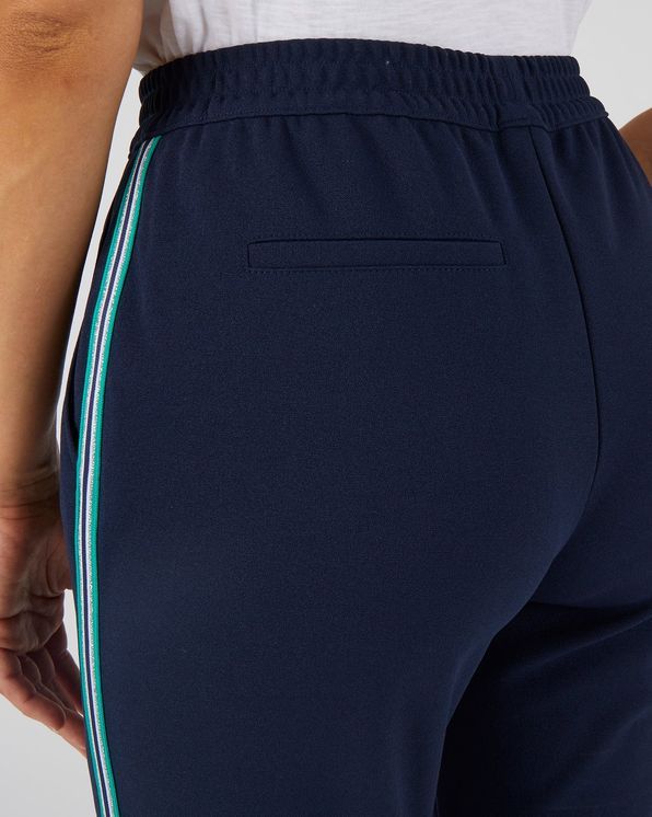 Pull-on broek, contrasterend biesje opzij
