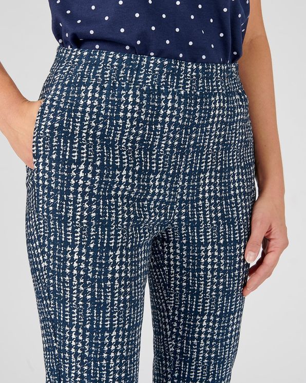 Pull-on broek in stretchstof met print