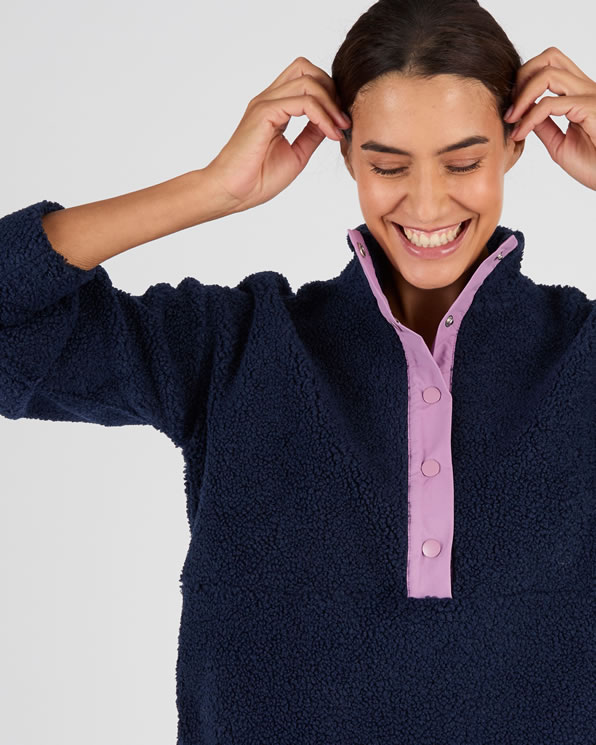 Sweatshirt fleece teddy met Thermolactyl-label