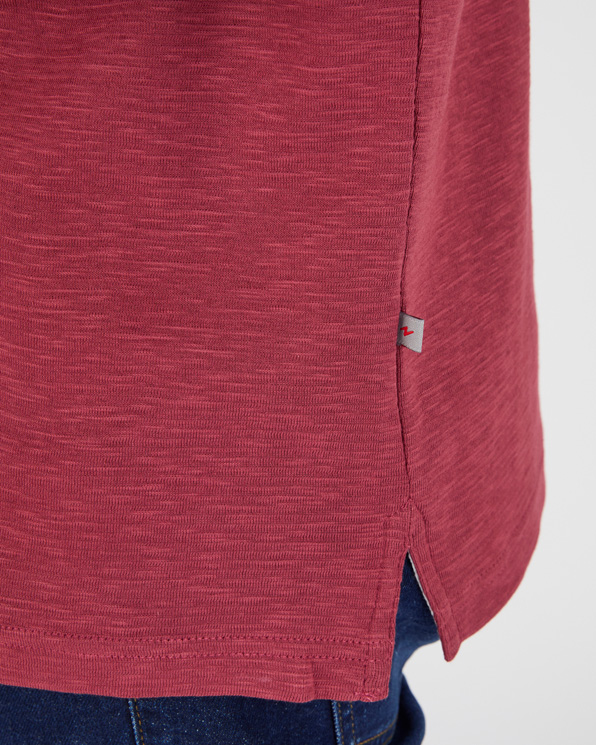 Poloshirt korte mouwen tricot reliëf