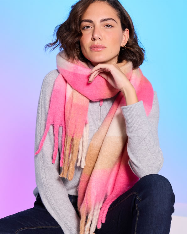 Sjaal ruit woleffect