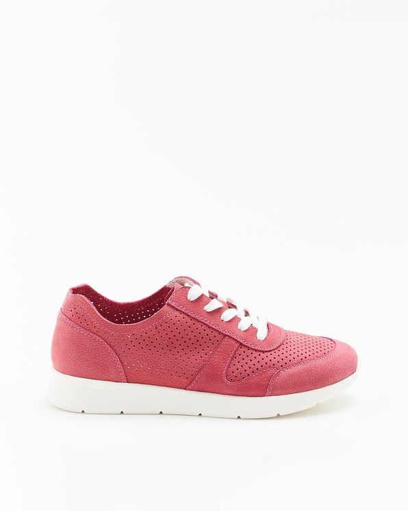 Baskets légères cuir vachette aspect nubuck Amortyl®