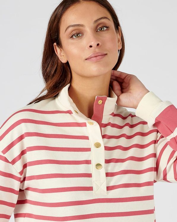 Marinière-sweater in katoenmix