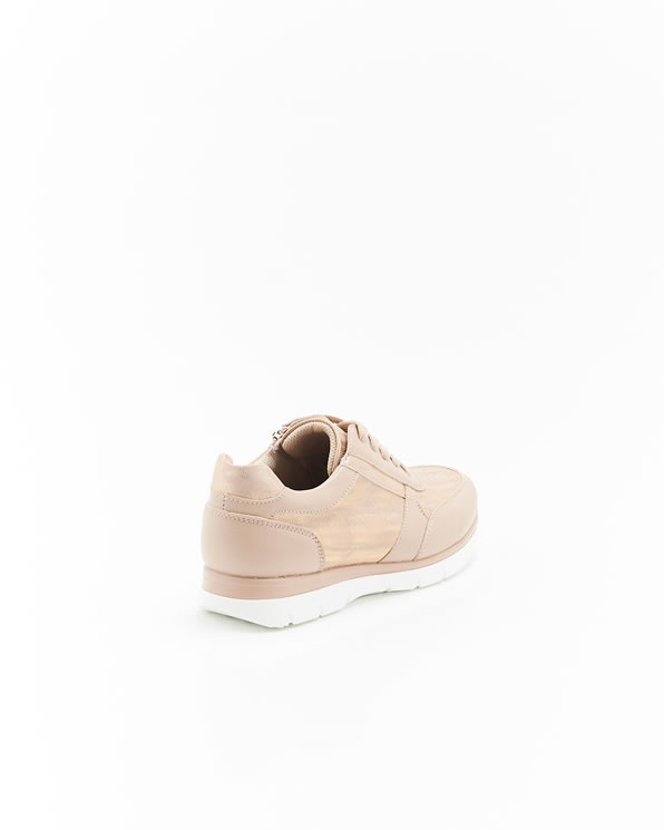 Sneakers met iriserend en gestructureerd Amortyl bovenwerk
