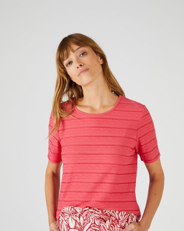T-shirt jacquardtricot