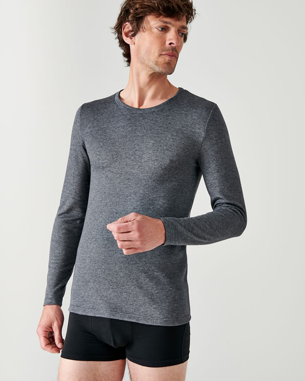 Dubbelzijdig gebreid T-shirt, lange mouwen Thermolactyl