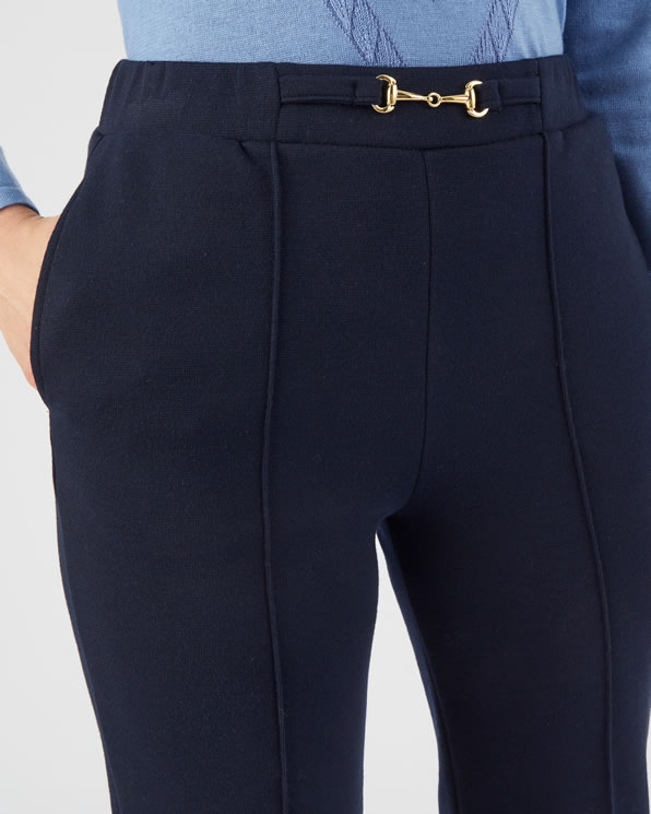 Pantalon rechte snit gebreid milano Thermolactyl