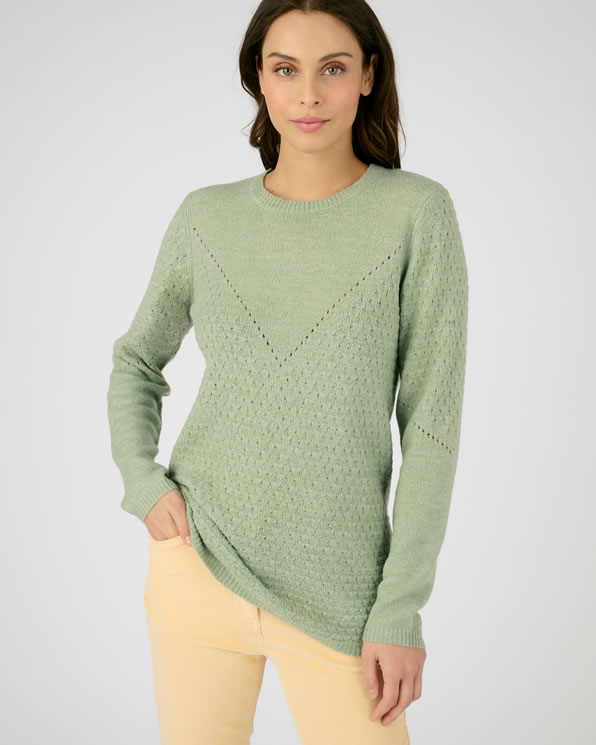 Pull maille ajourée Thermolactyl recyclée*