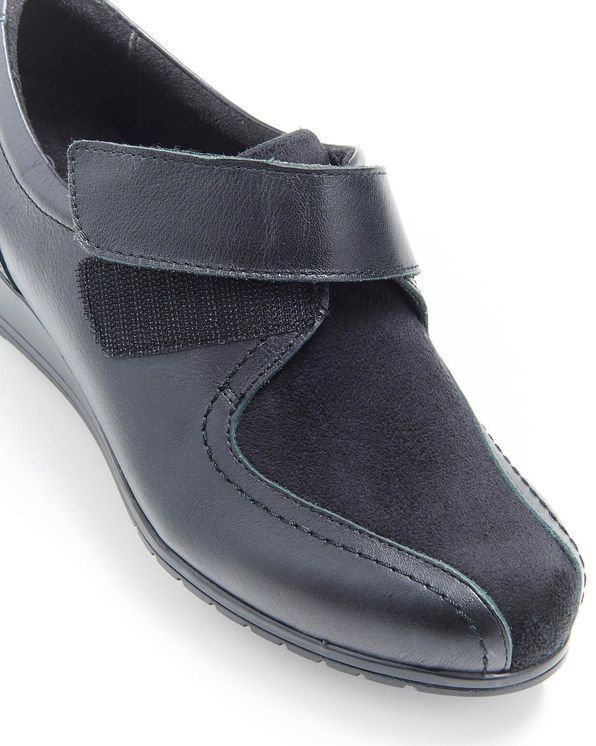 Derbies cuir vachette à scratch