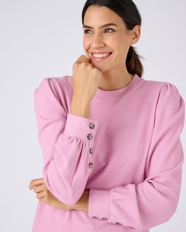 T-shirt geribd warm tricot