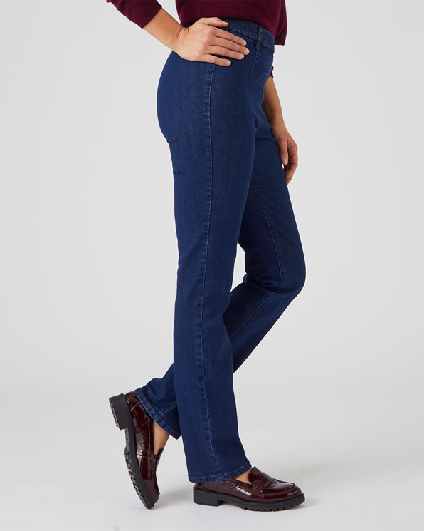 Jeans met platte buik-effect