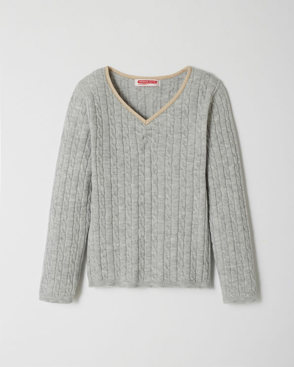 Pull in kabeltricot voor meisjes, Thermolactyl