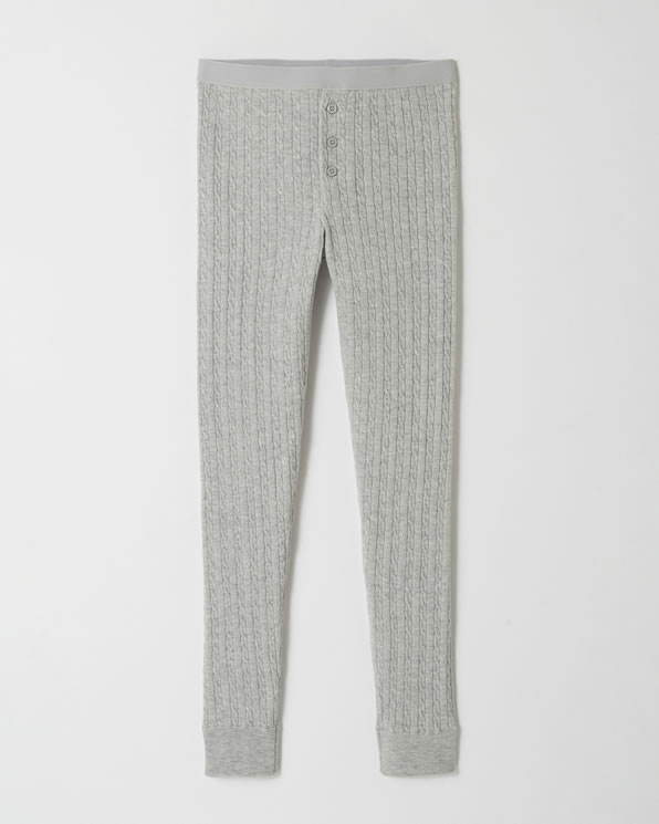 Legging in kabeltricot voor heren, Thermolactyl