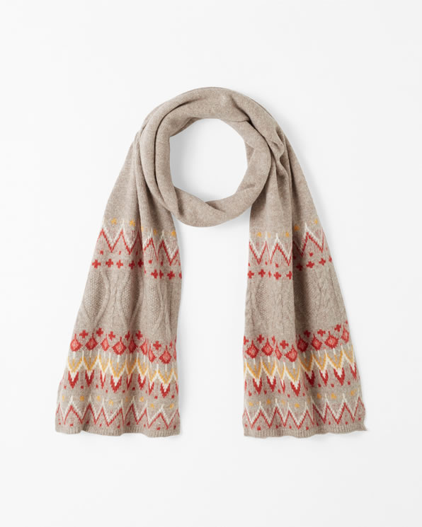 Écharpe maille chaude jacquard Thermolactyl