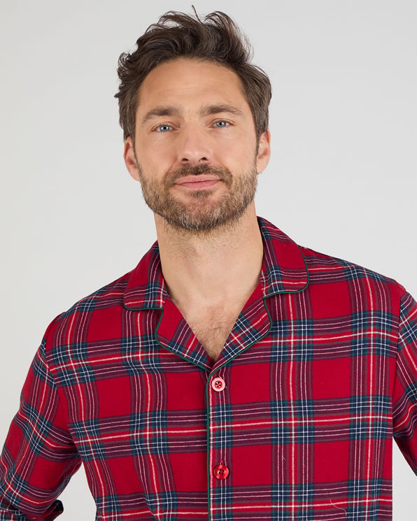 Pyjama en flanelle grattée pur coton