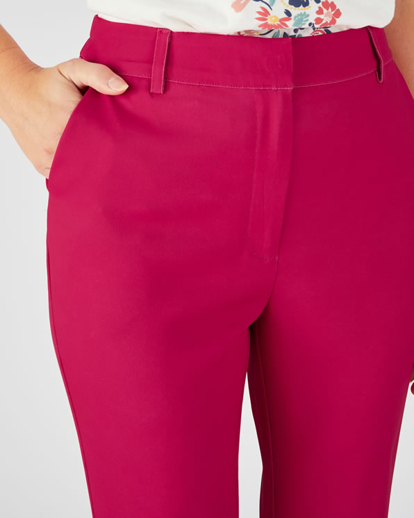 7/8 broek met stretch, soepel