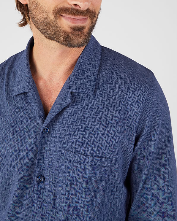 Pyjama boutonné maille jersey pur coton